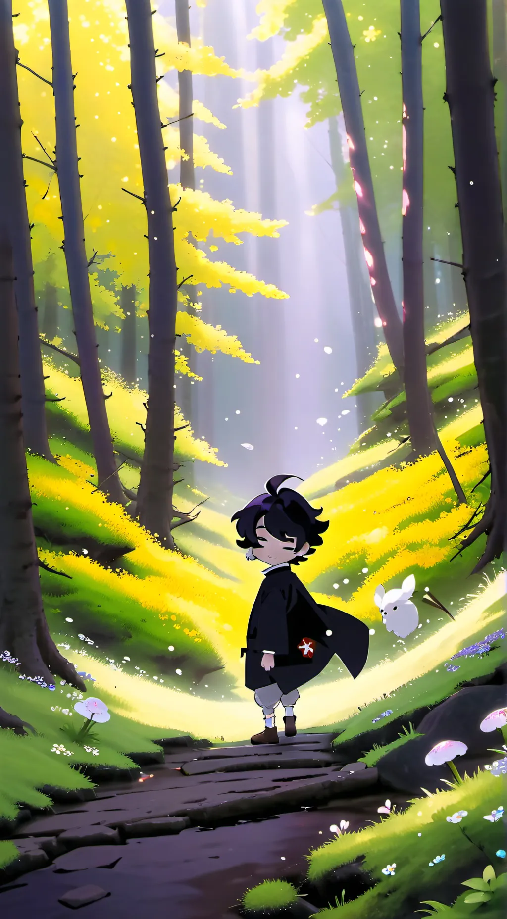 ai character: Black sapphire୨ৎ background