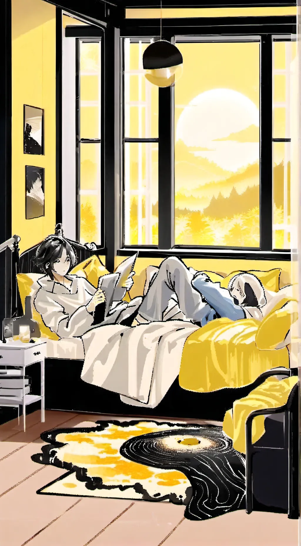 ai character: Sleeepover background