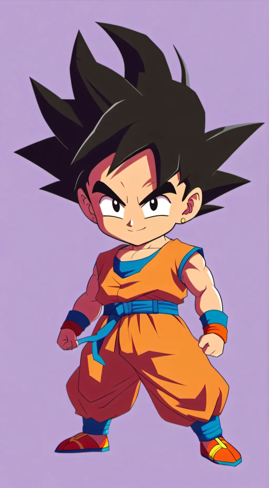 ai character: Goku chiquito background