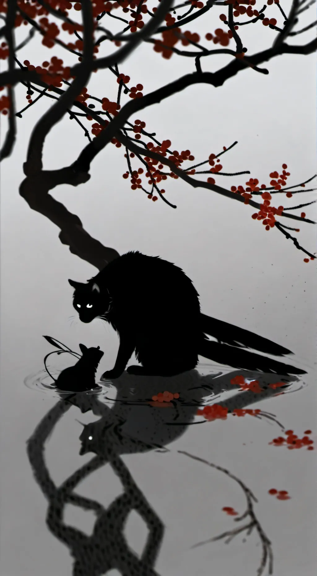 ai character: Mizuki (my oc)  background