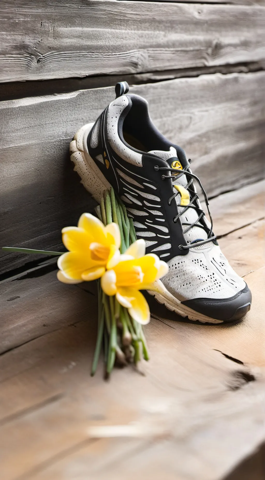 ai character: TV announcer  background