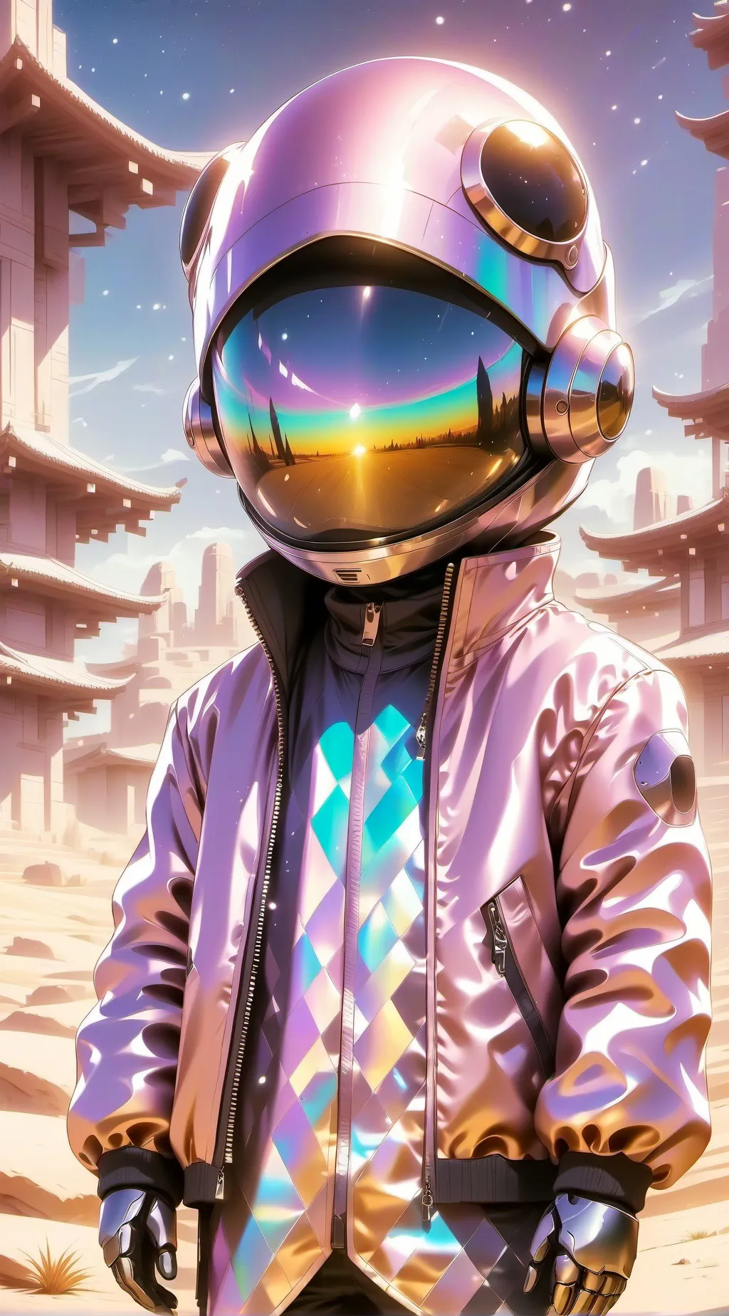 ai character: tv lab background