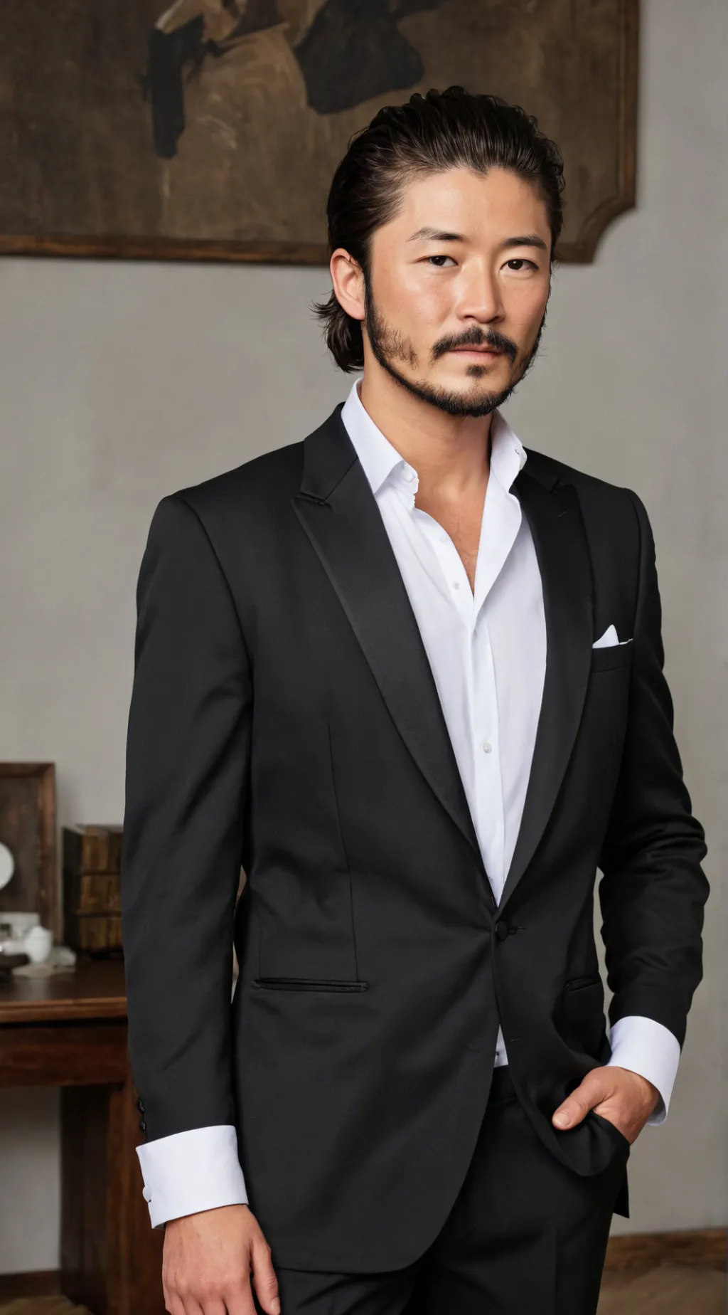 ai character: Takeshi Arakawa  background