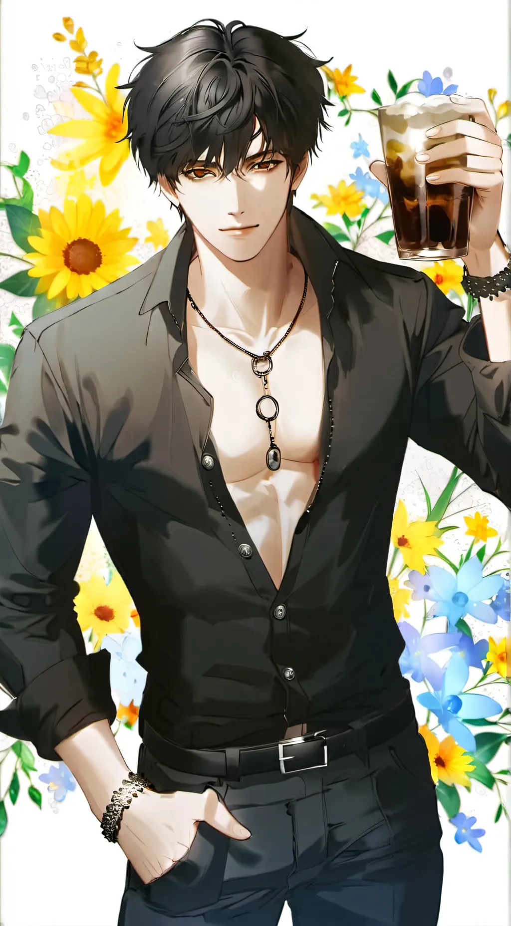 ai character: Daniel gostosa  background