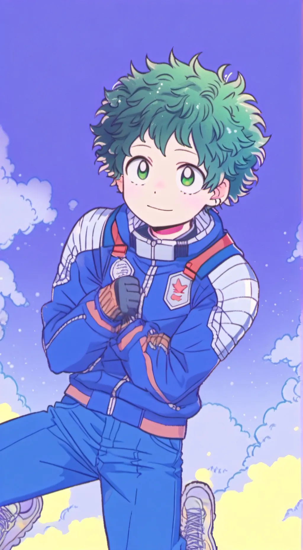 ai character: Izuku midoriya background