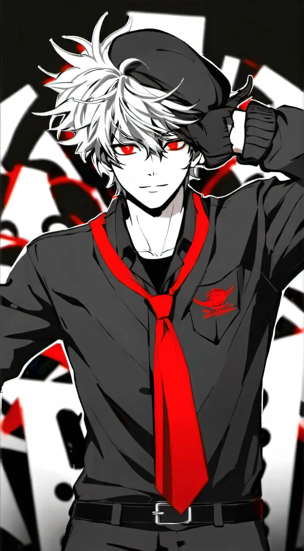 ai character: Hank humanizado ☠️ background