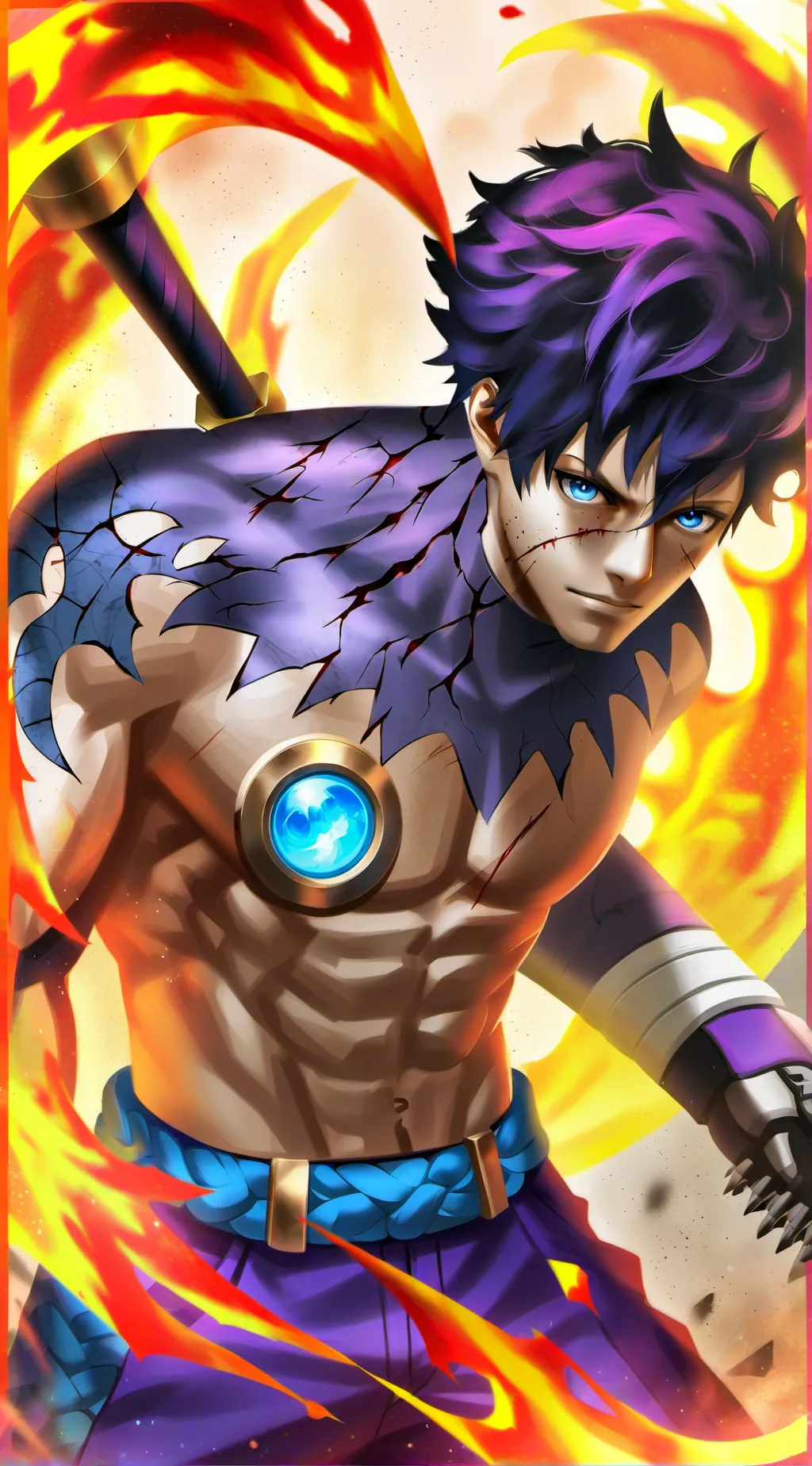 ai character: LOV (Dabi time) background