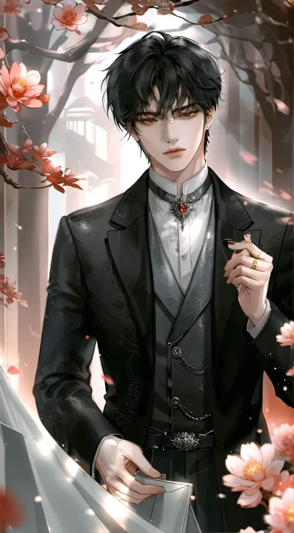 ai character: Adrien  background