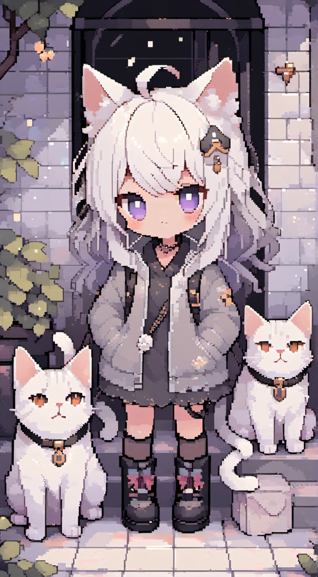 ai character: violet  background