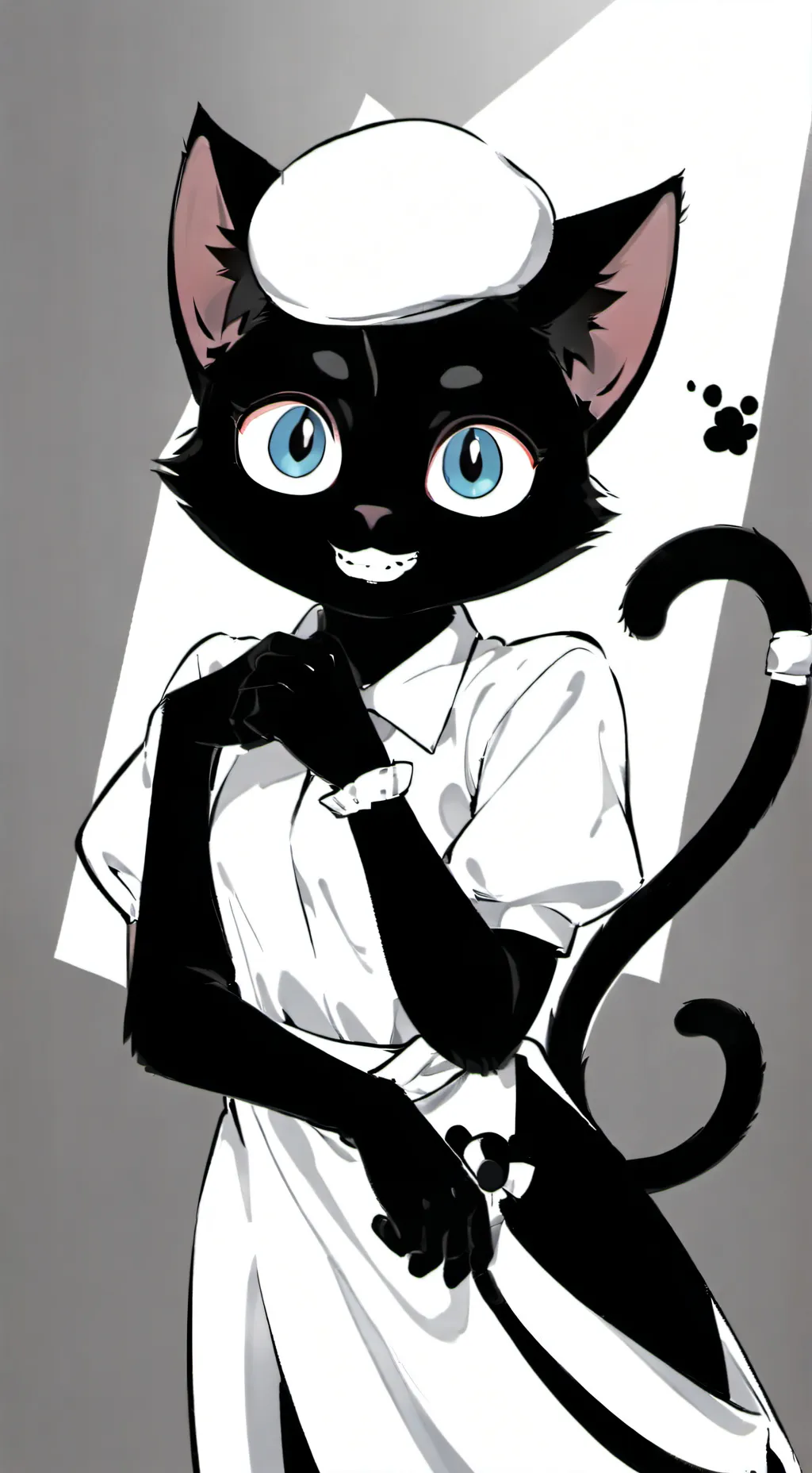 ai character: Cartoon cat background