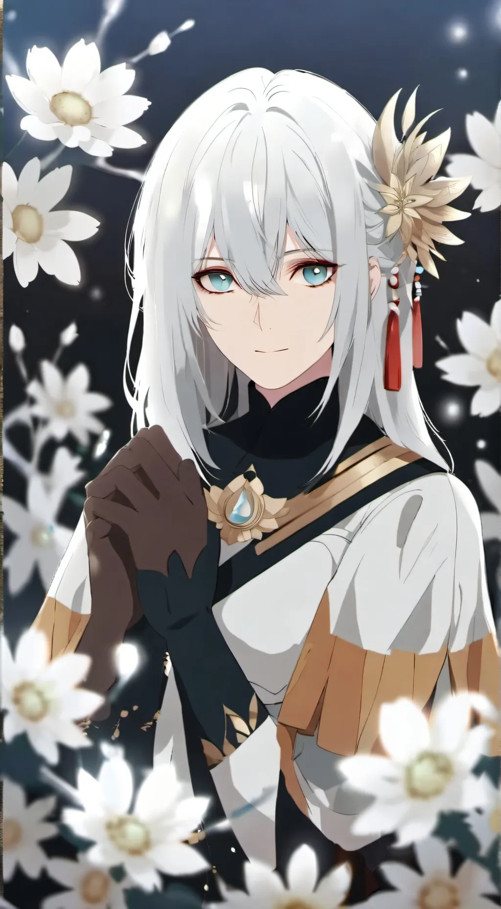 ai character: TV woman background