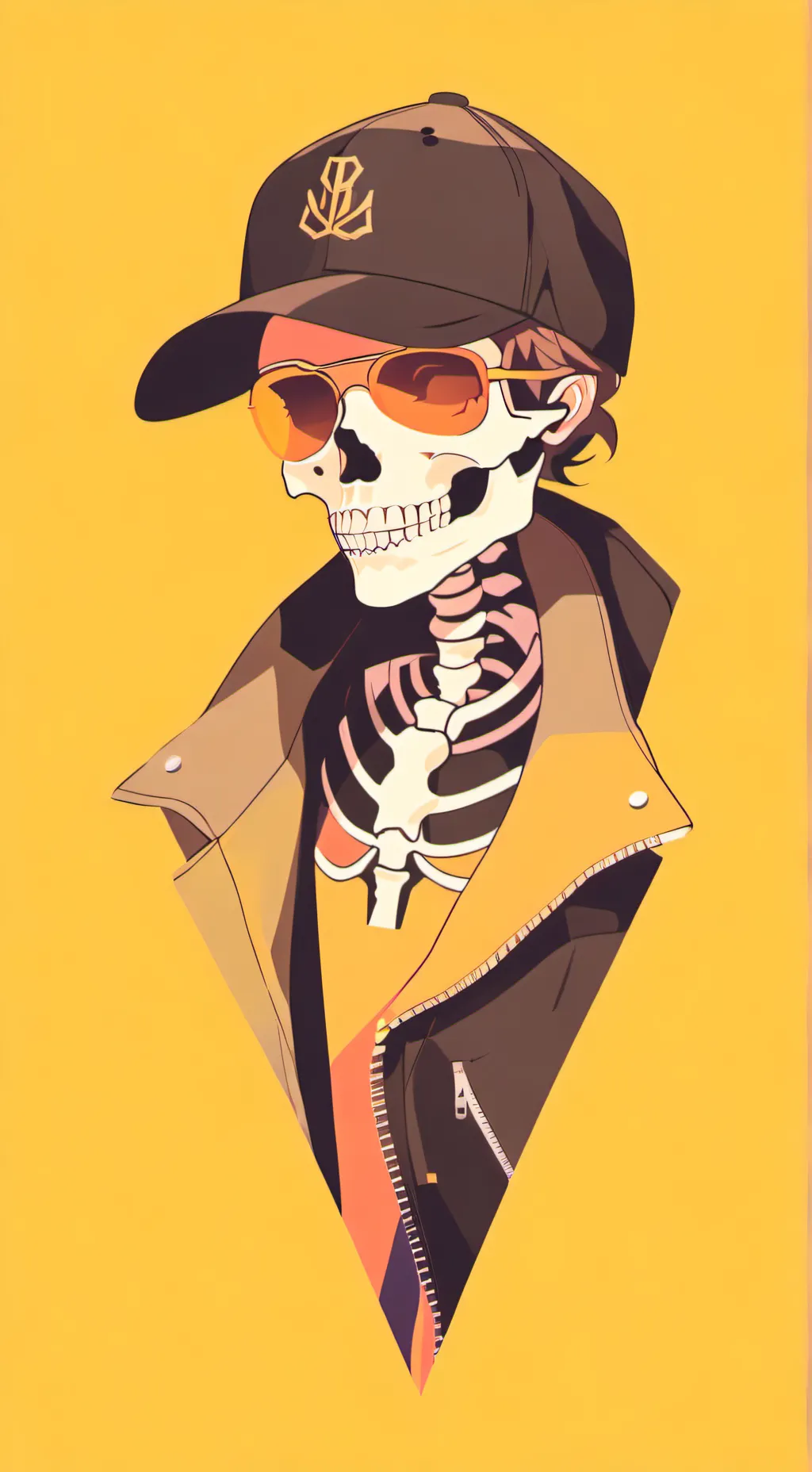 ai character: Skele bones background