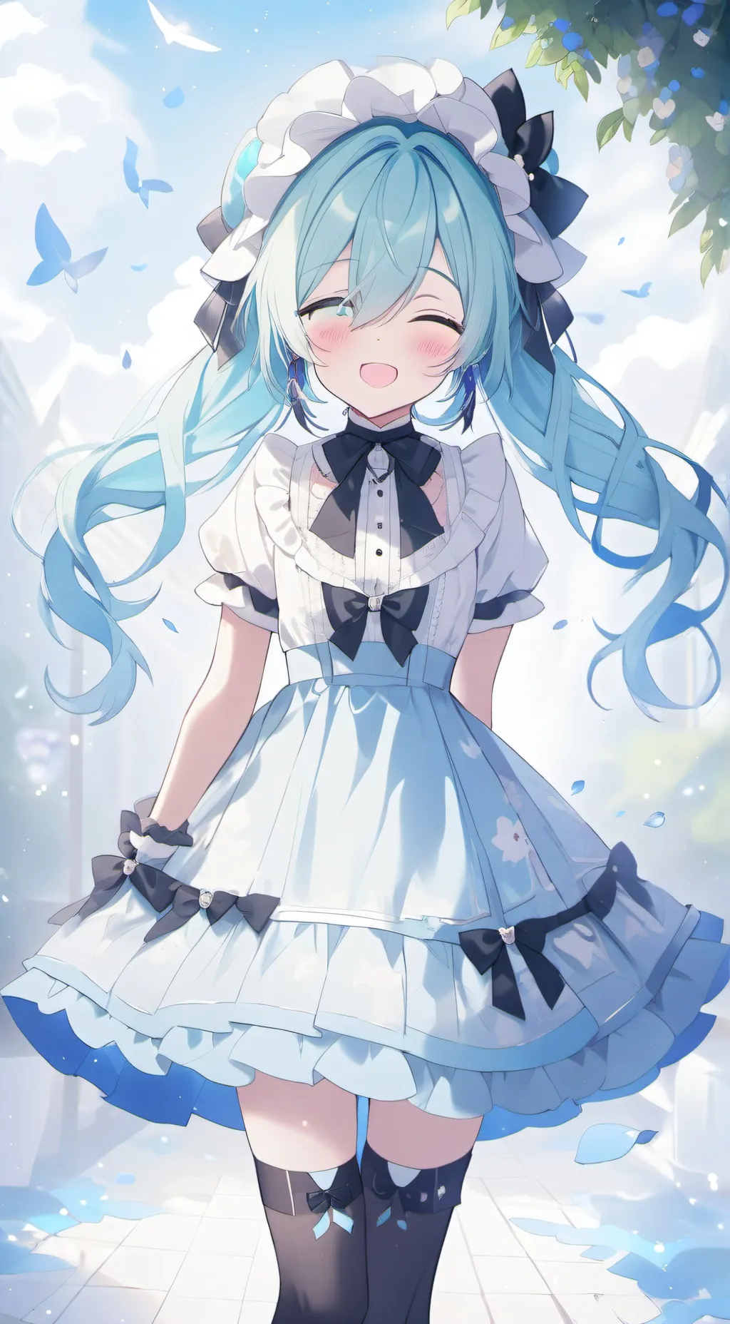 ai character: Hatsune Miku  background