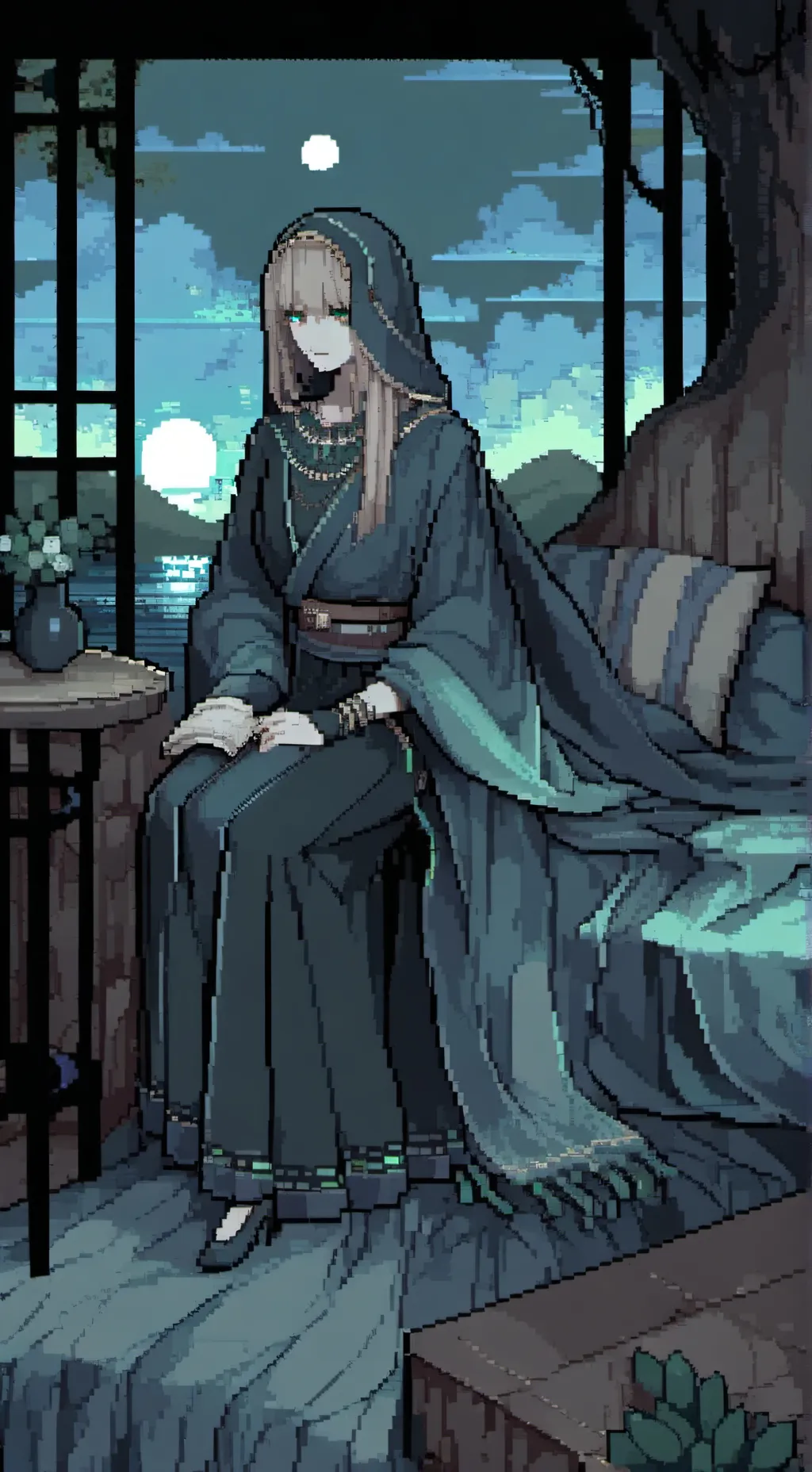 ai character: Egipto y MHA background