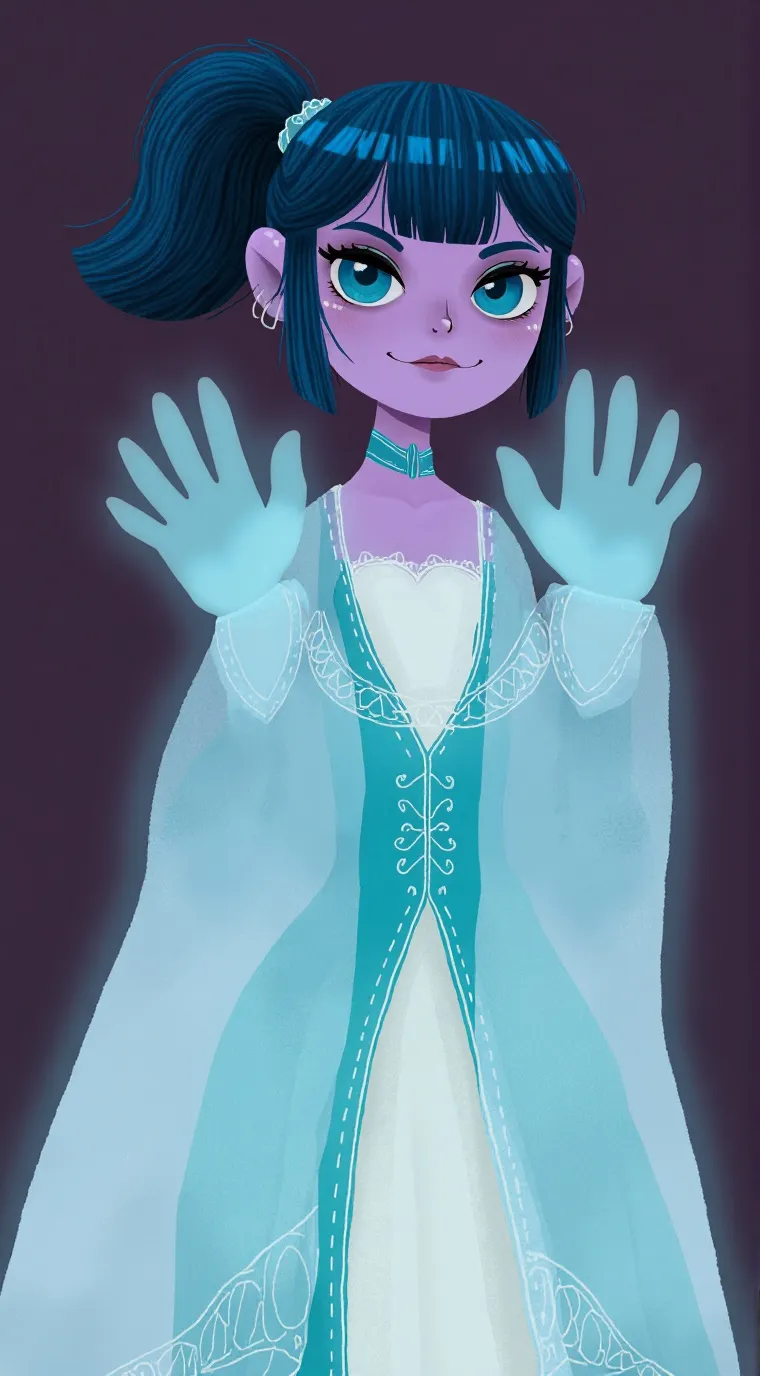 ai character: hellen gravely background