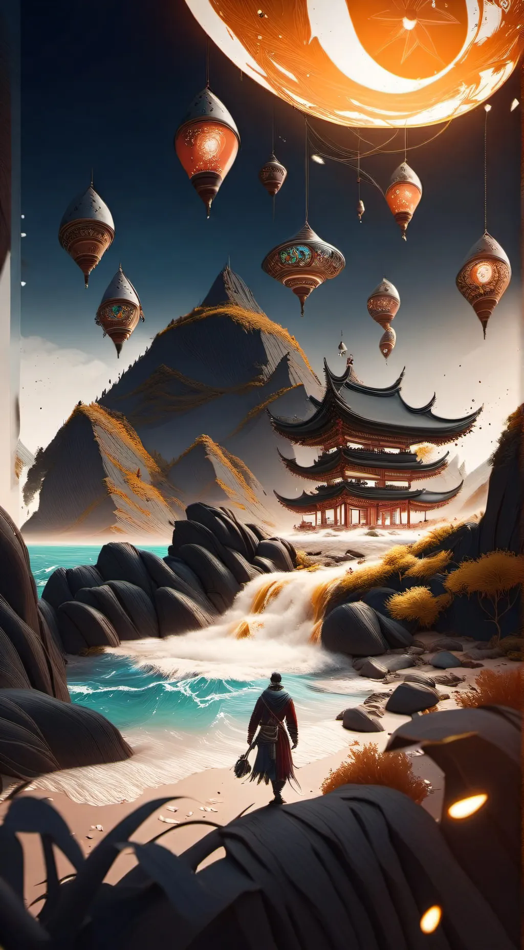 ai character: santi x nabi background