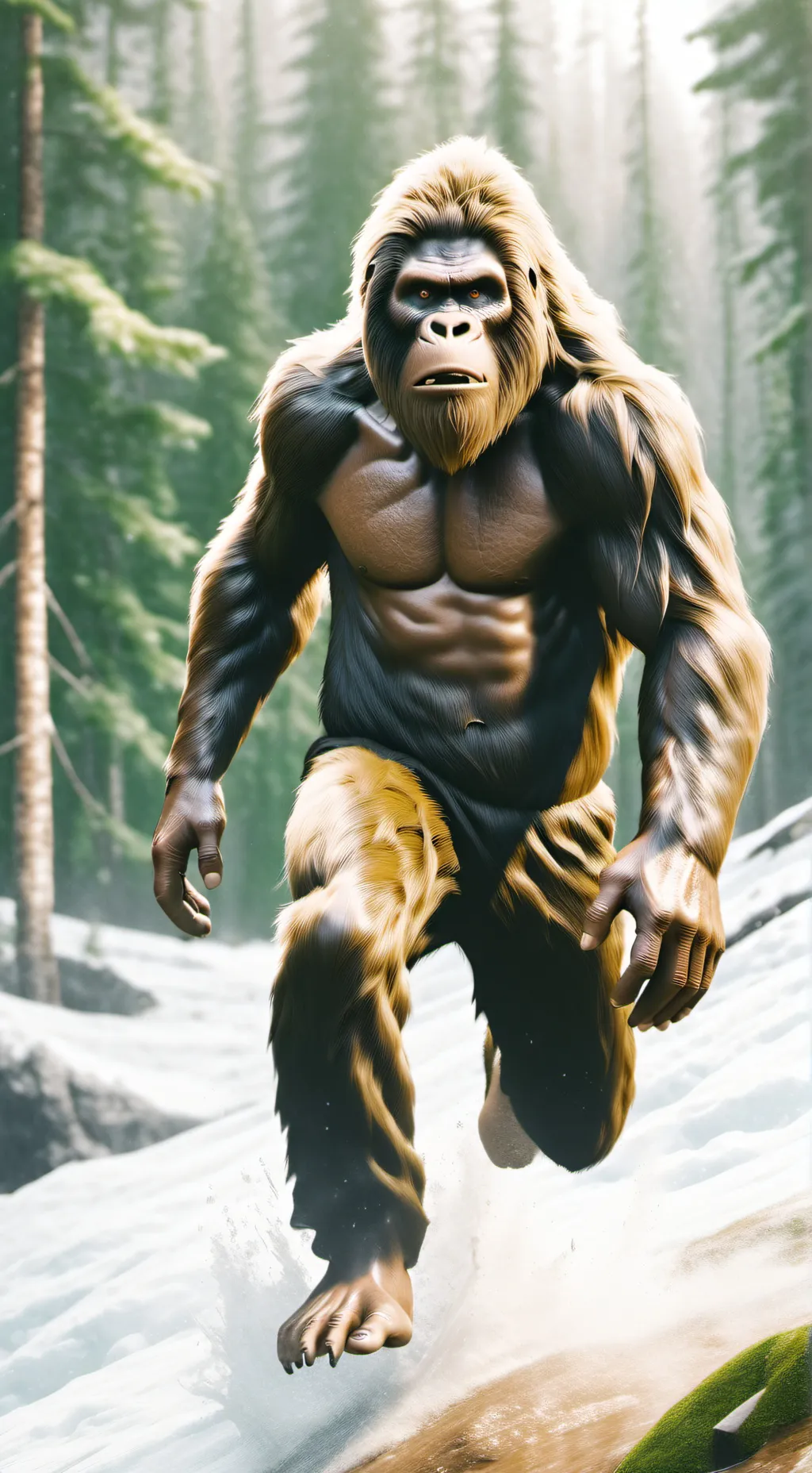 ai character: big foot background