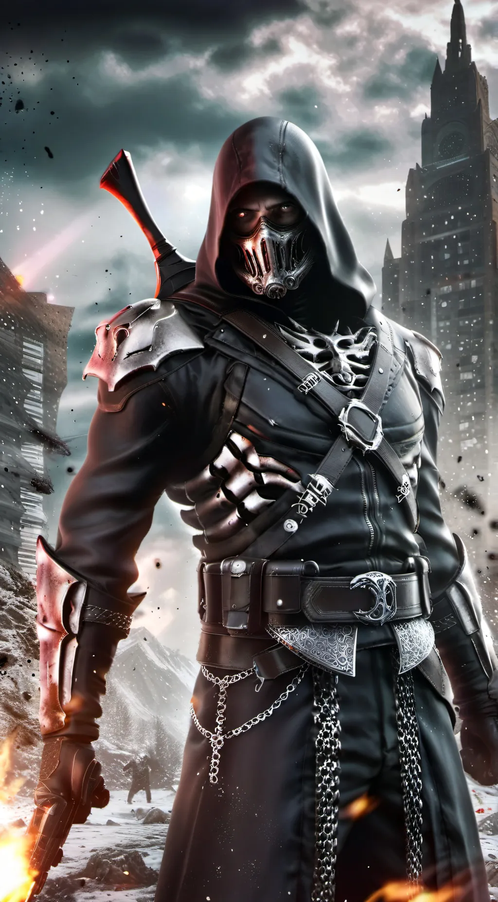 ai character: asasing master background