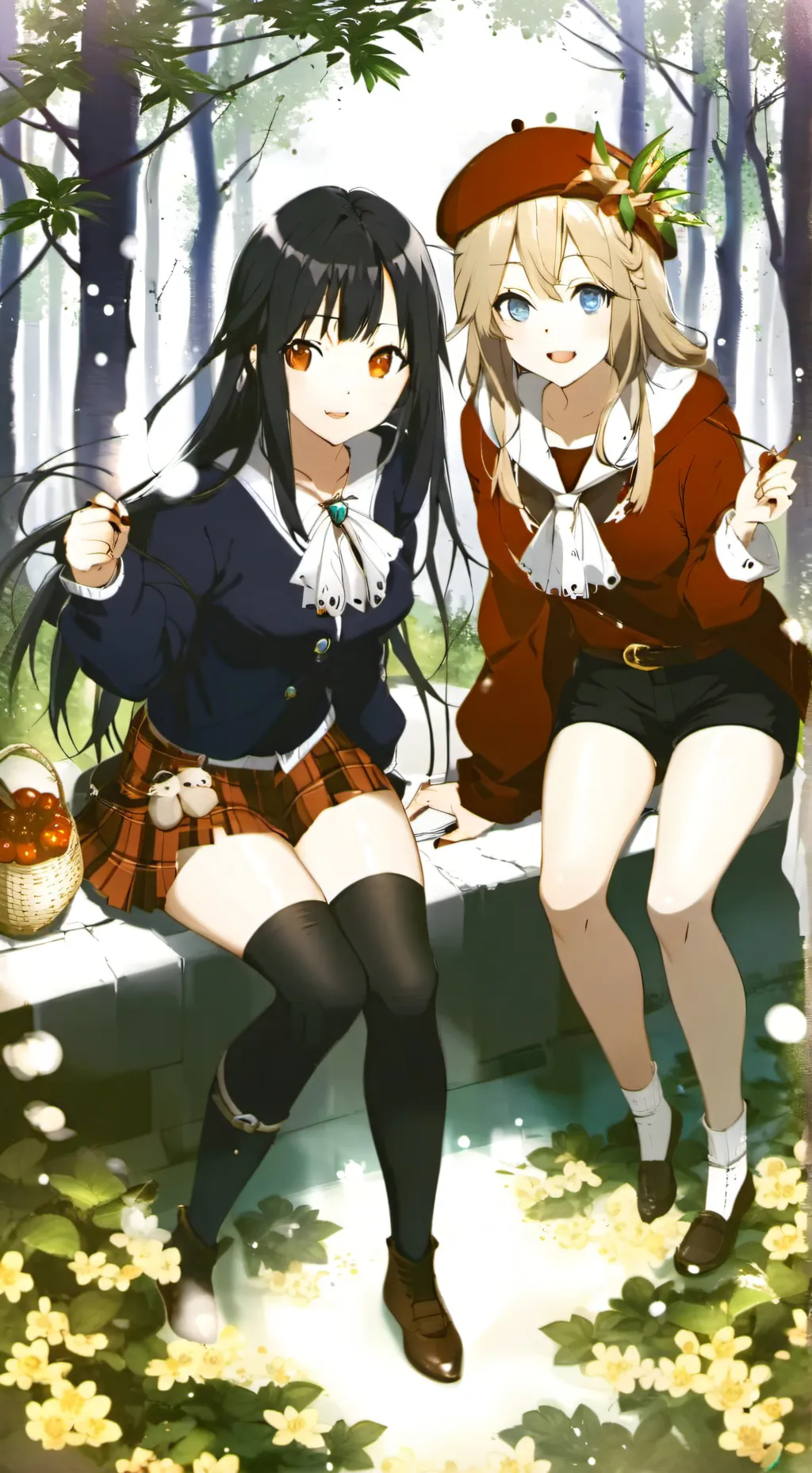 ai character: Sarah & zoey background