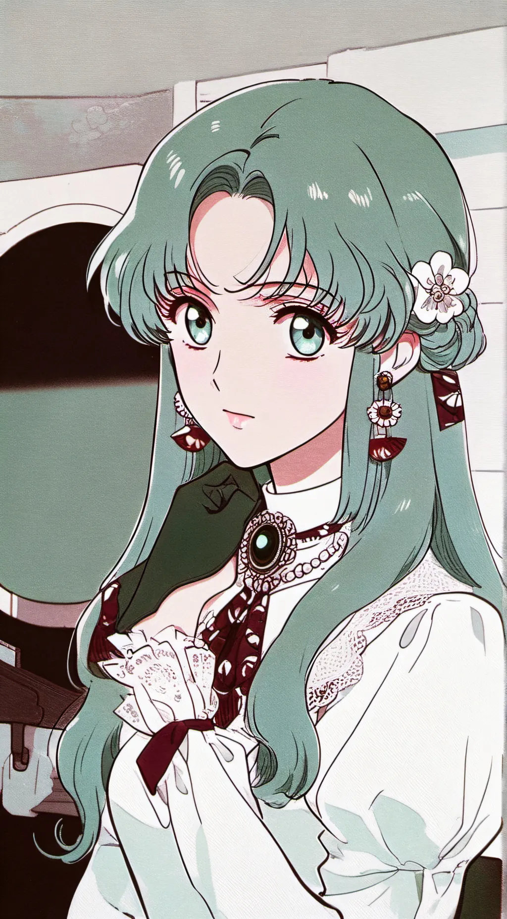 ai character: a friendly girl background