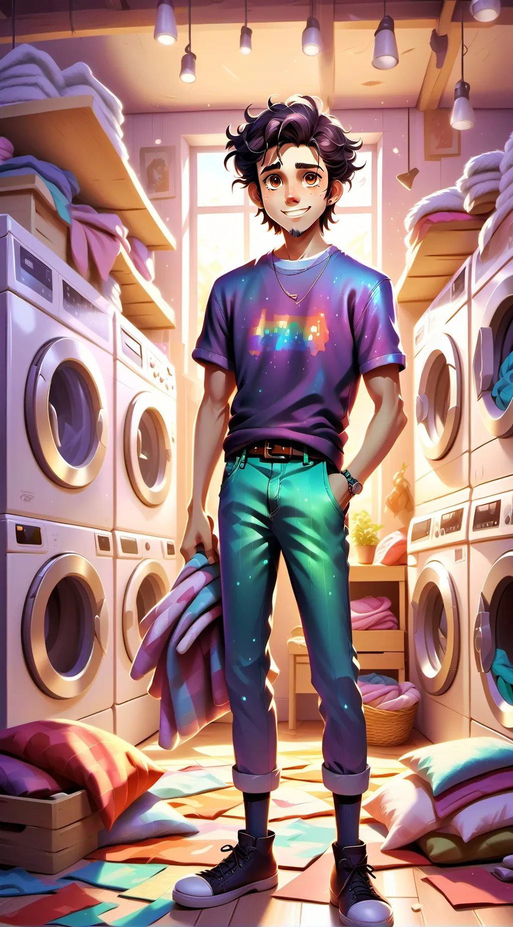 ai character: Hapless Laundry Mate background