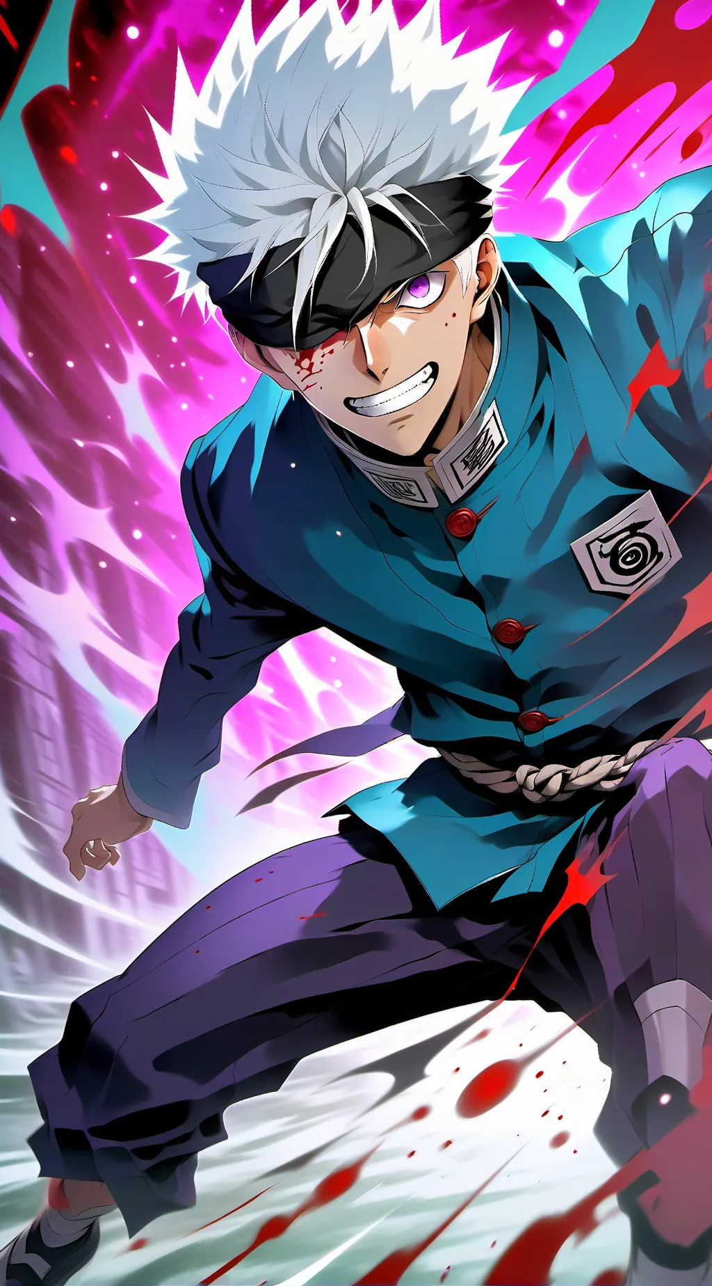 ai character: Gojo Satoru background