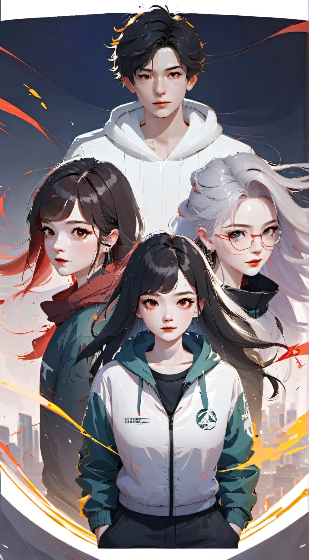 ai character: squid game  background