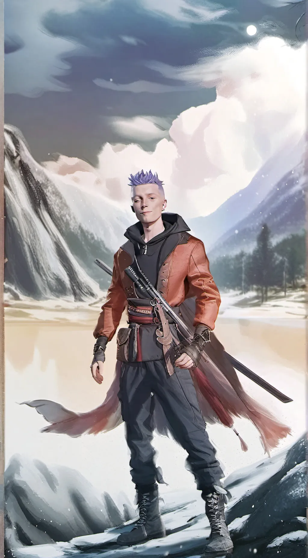 ai character: Koncert Okiego  background