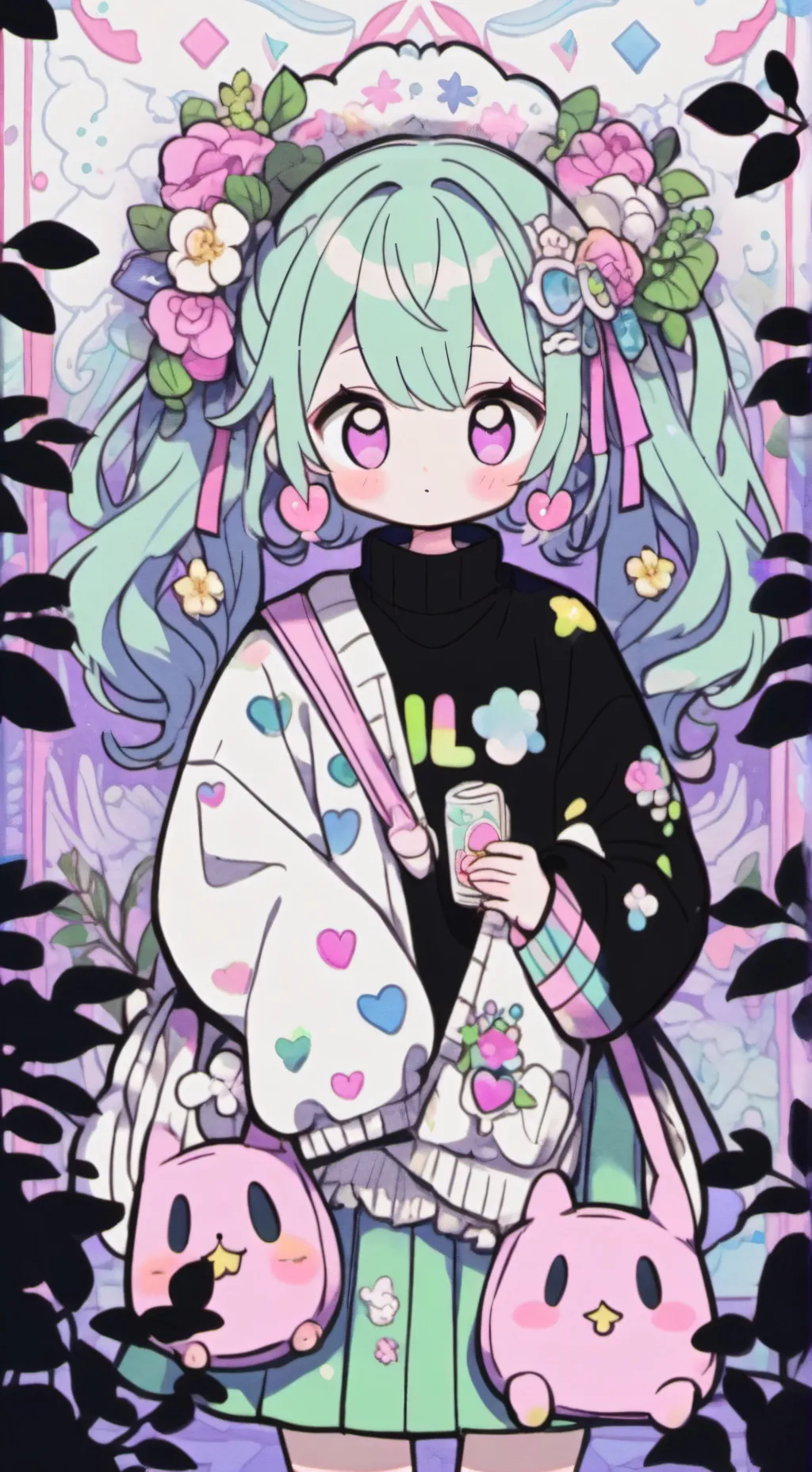 ai character: Four ate you! background