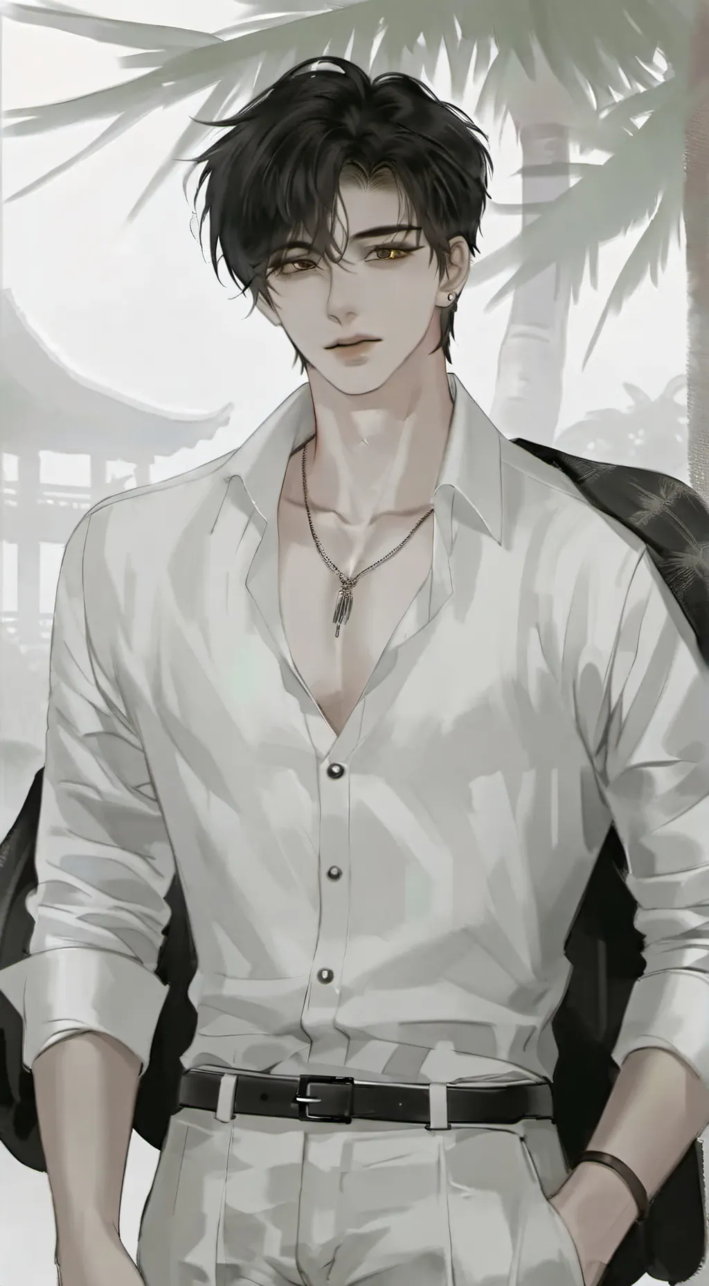 ai character: Zen, Vin, Kael background