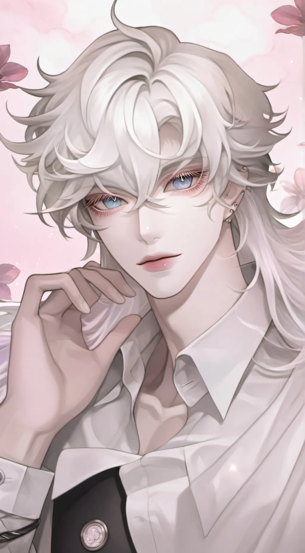 ai character: Damion White background