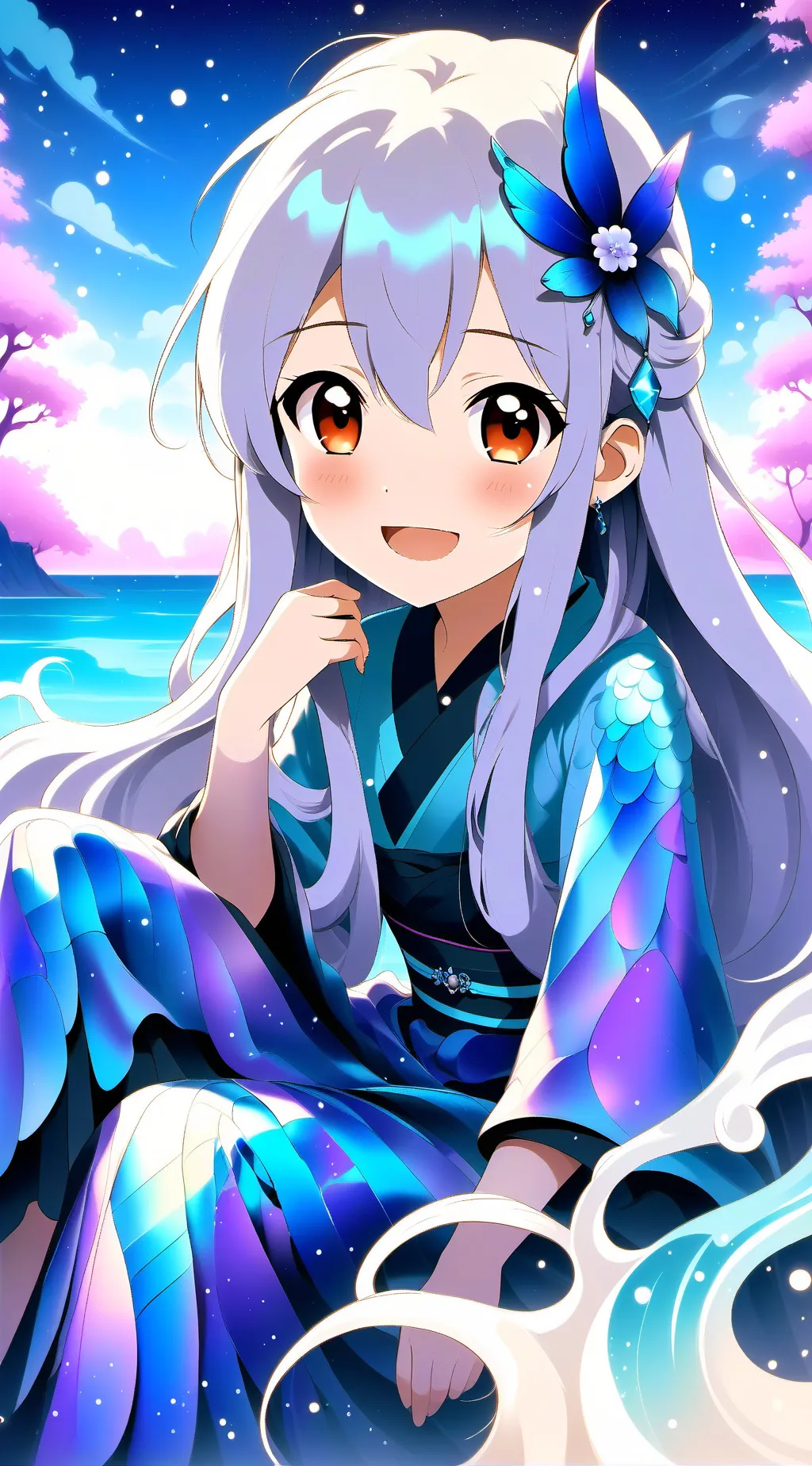 ai character: Dandelion background