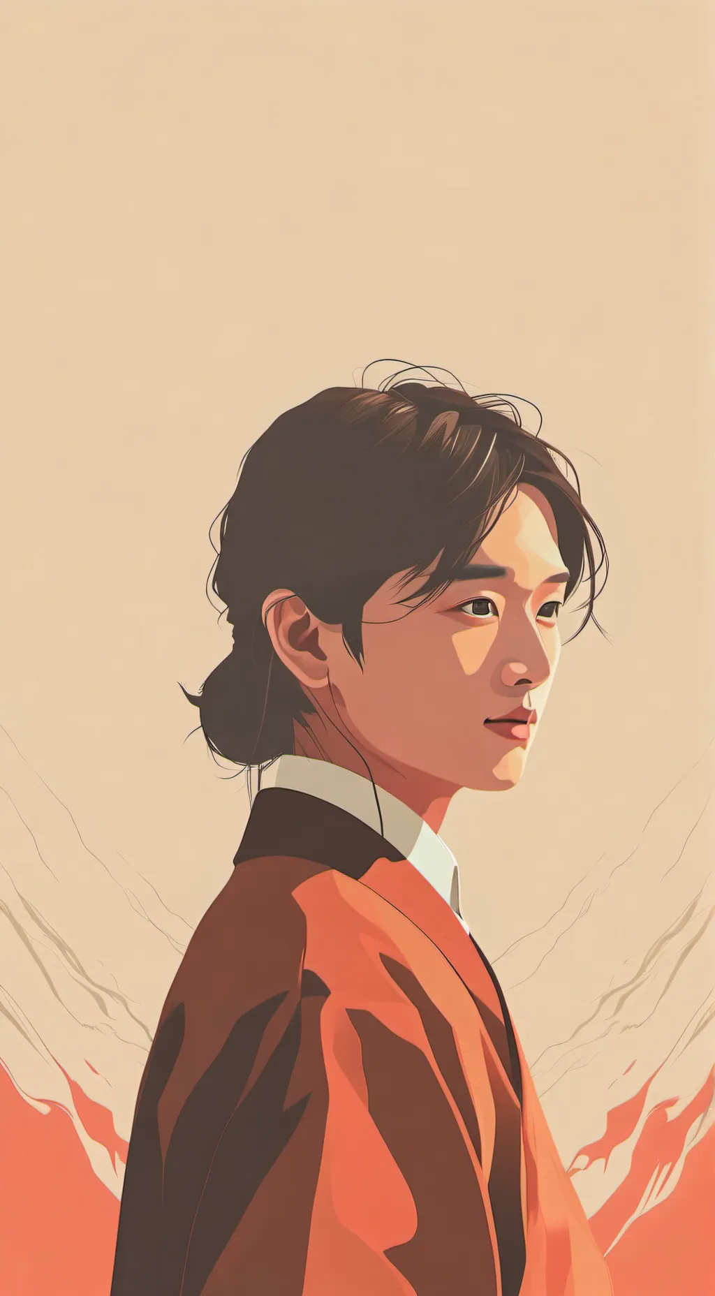 ai character: Squid game school background