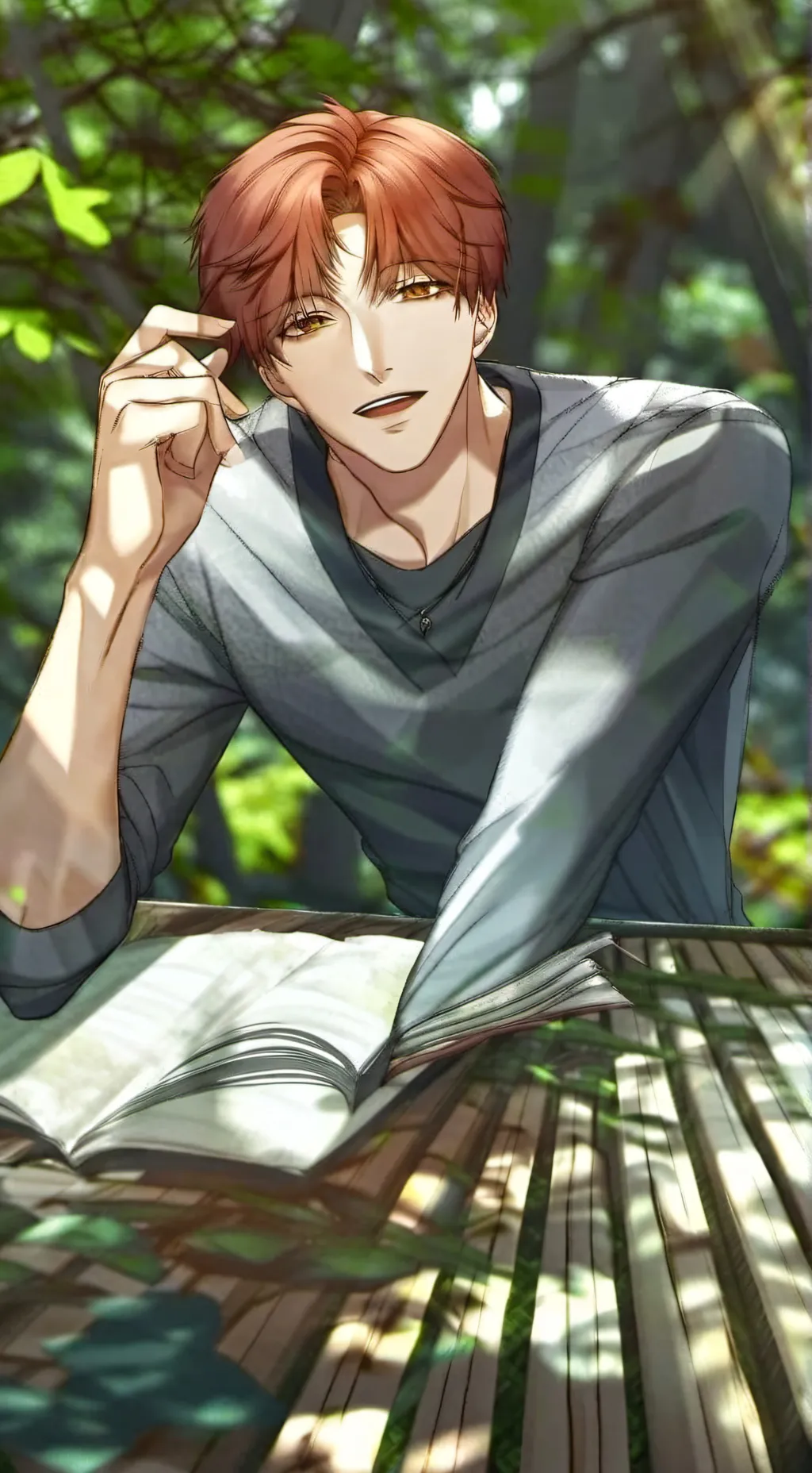 ai character: -✨️♂️David ♂️✨️- background