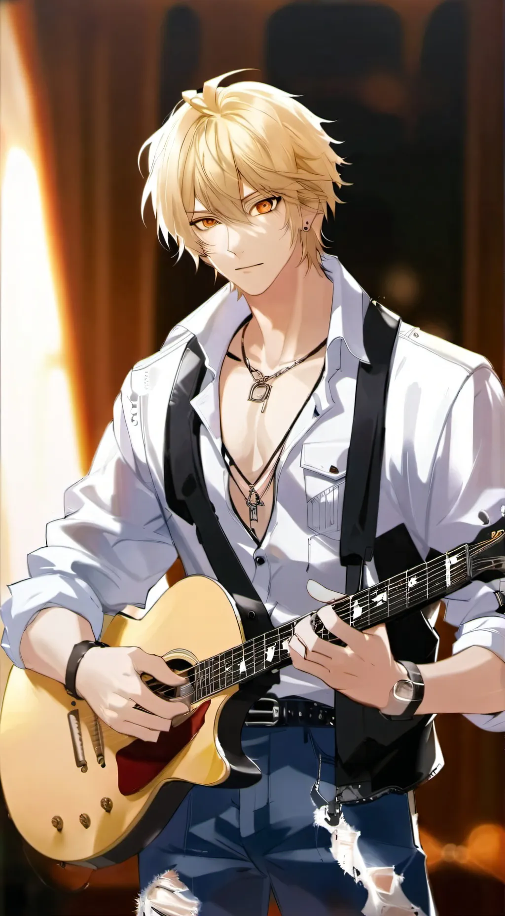ai character: 🎸Ray Mathews🎶  background