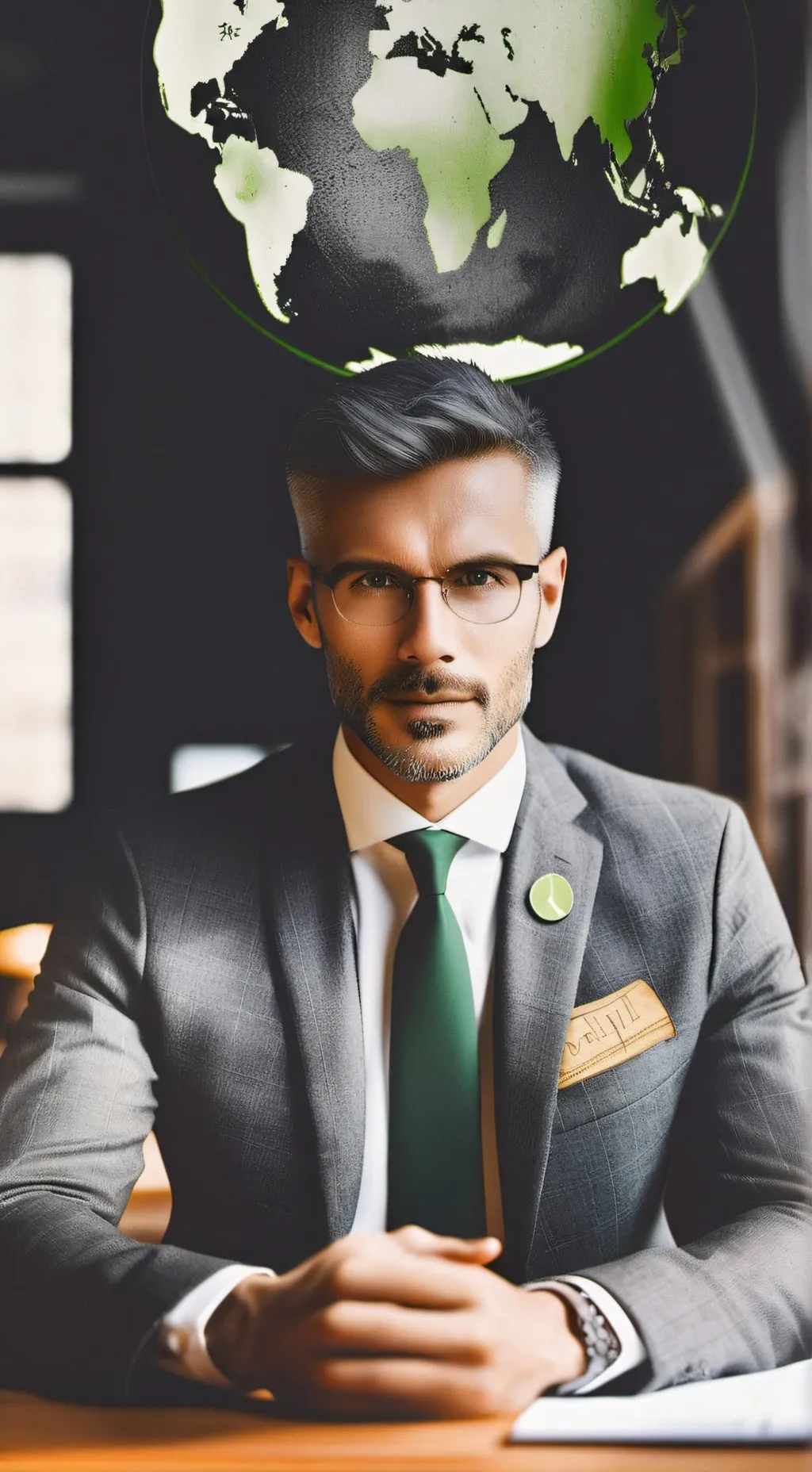 ai character: The Eco-Conscious Latte Artist background