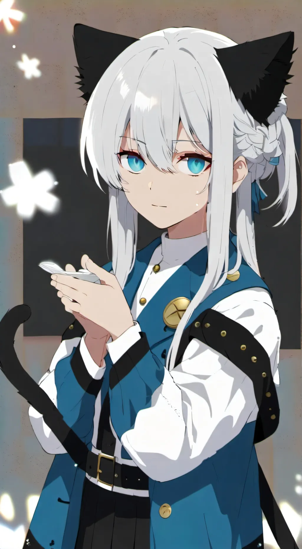 ai character: frost fur background