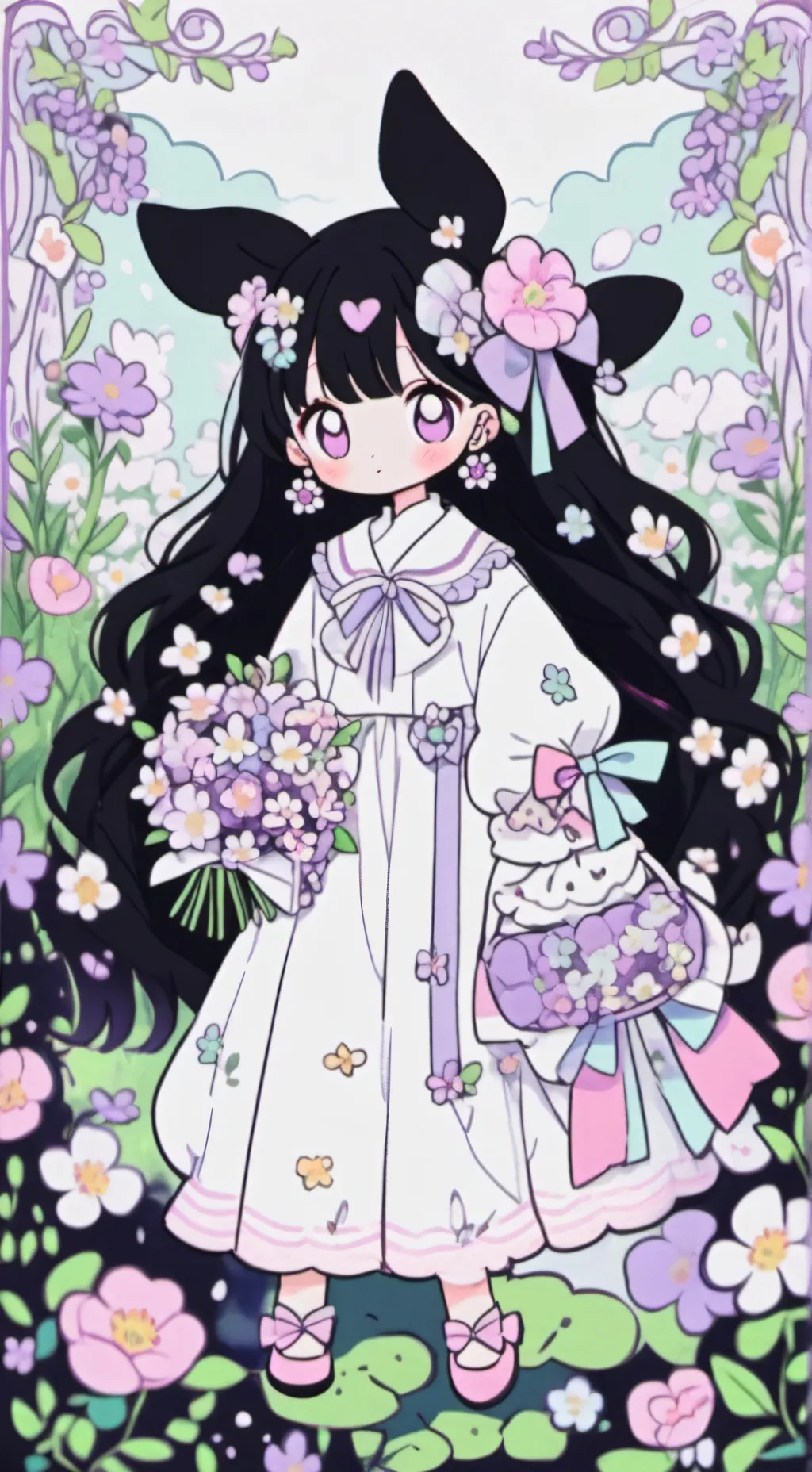 ai character: °•Sprigatito•° background