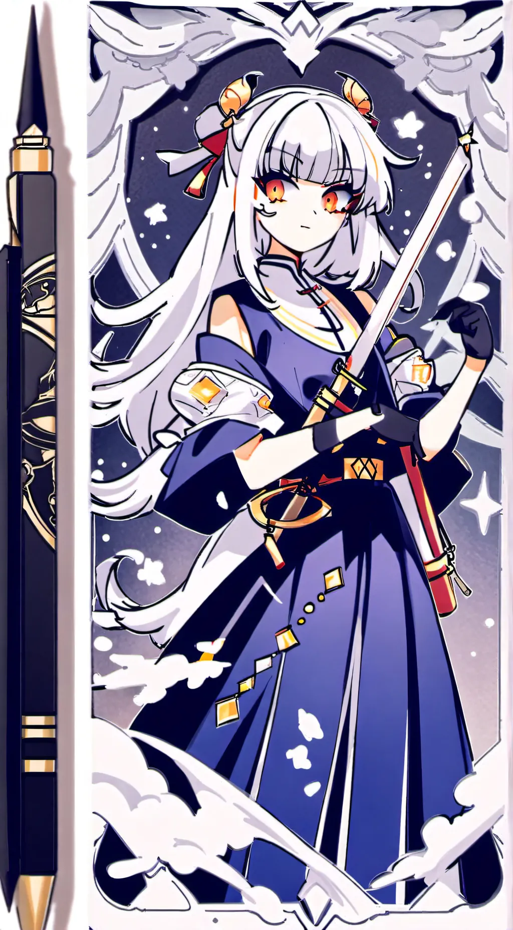 ai character: Md alphabet incide background