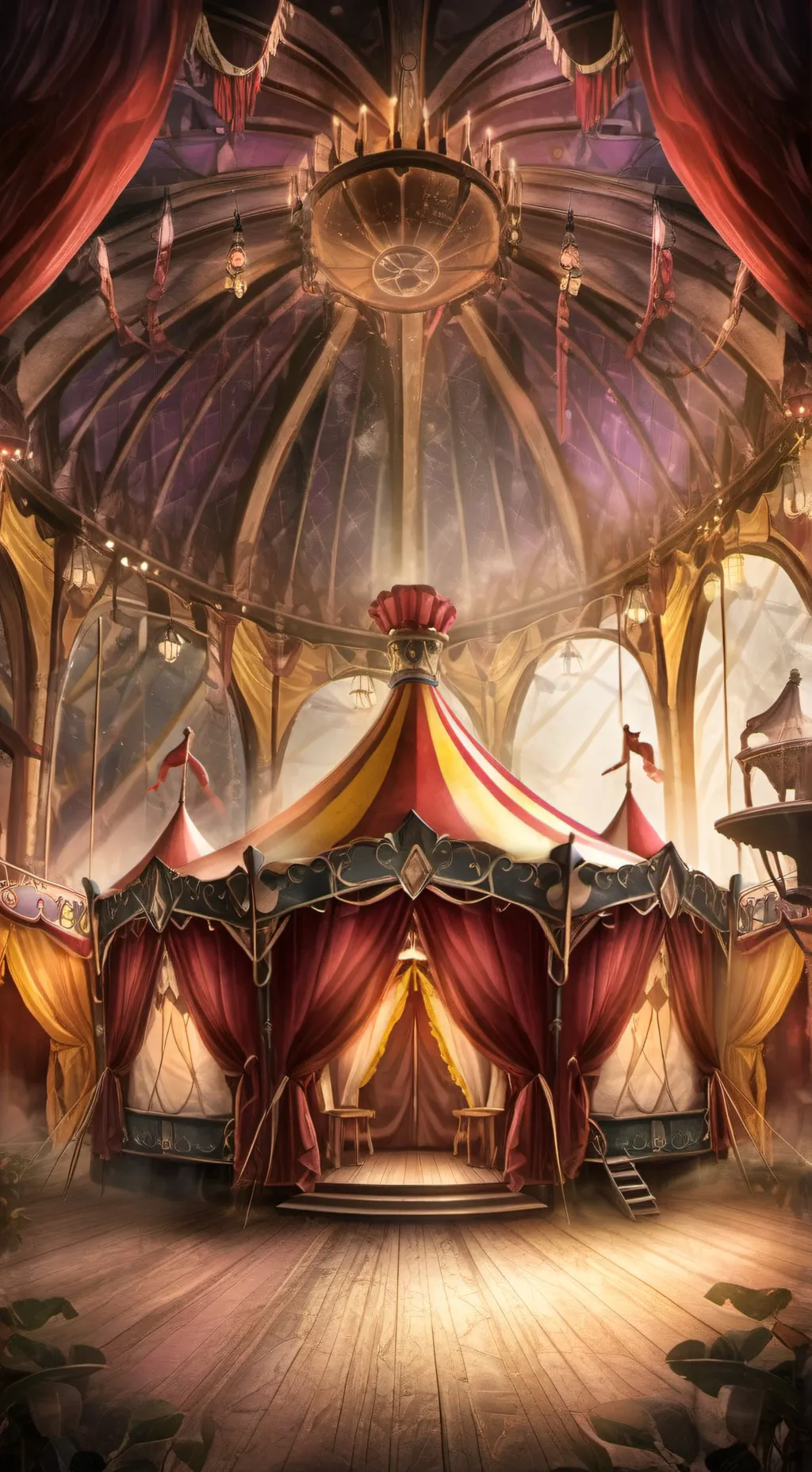 ai character: Tadc bed time background