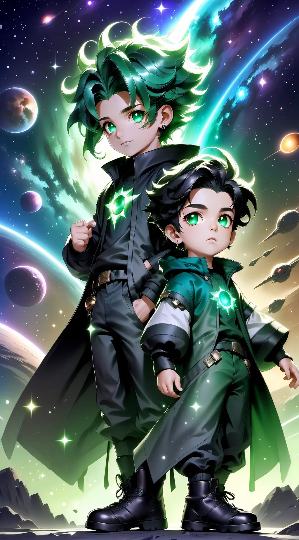 ai character: galaxito/universe background