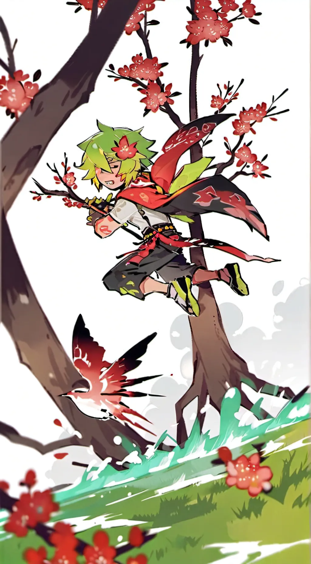 ai character: Fruitcake angst background