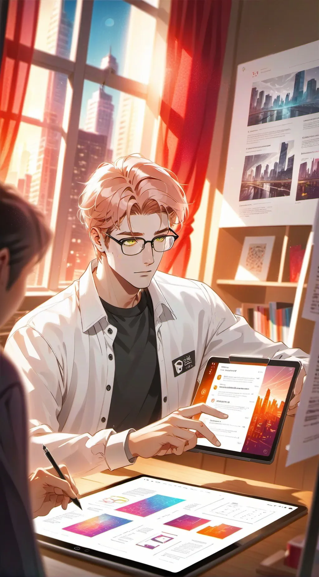 ai character: The SignTech Tycoon background