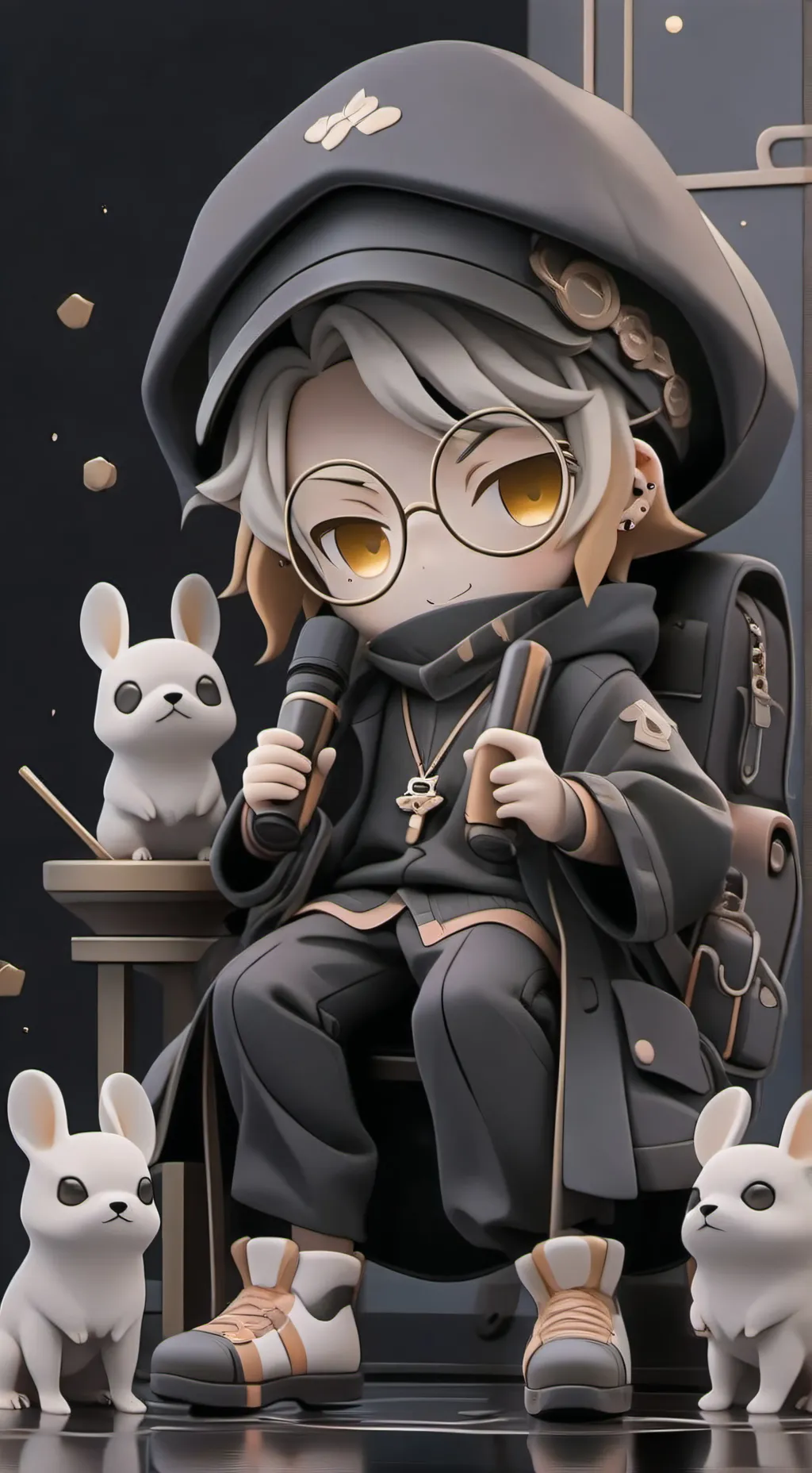 ai character: MHA lab background