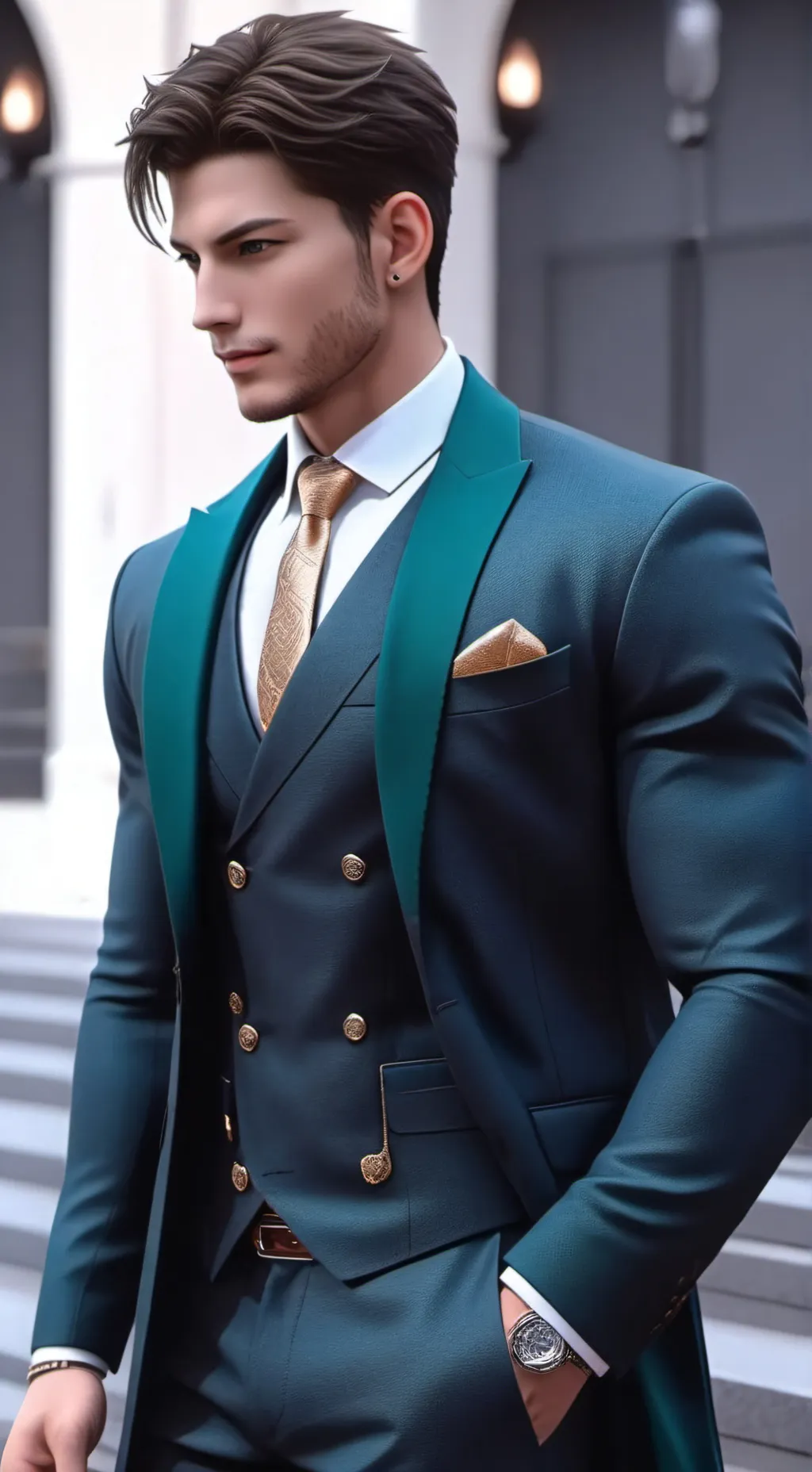 ai character: Ezio Romano background