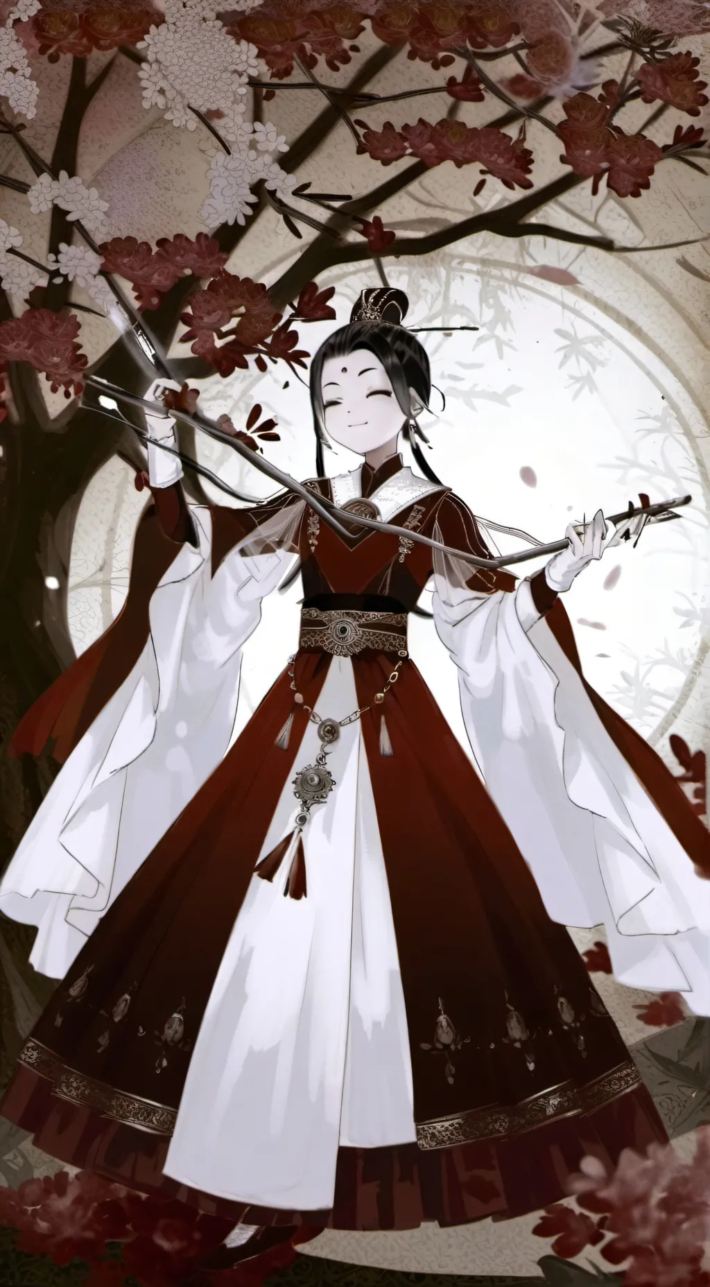 ai character: nose XDDDD  background