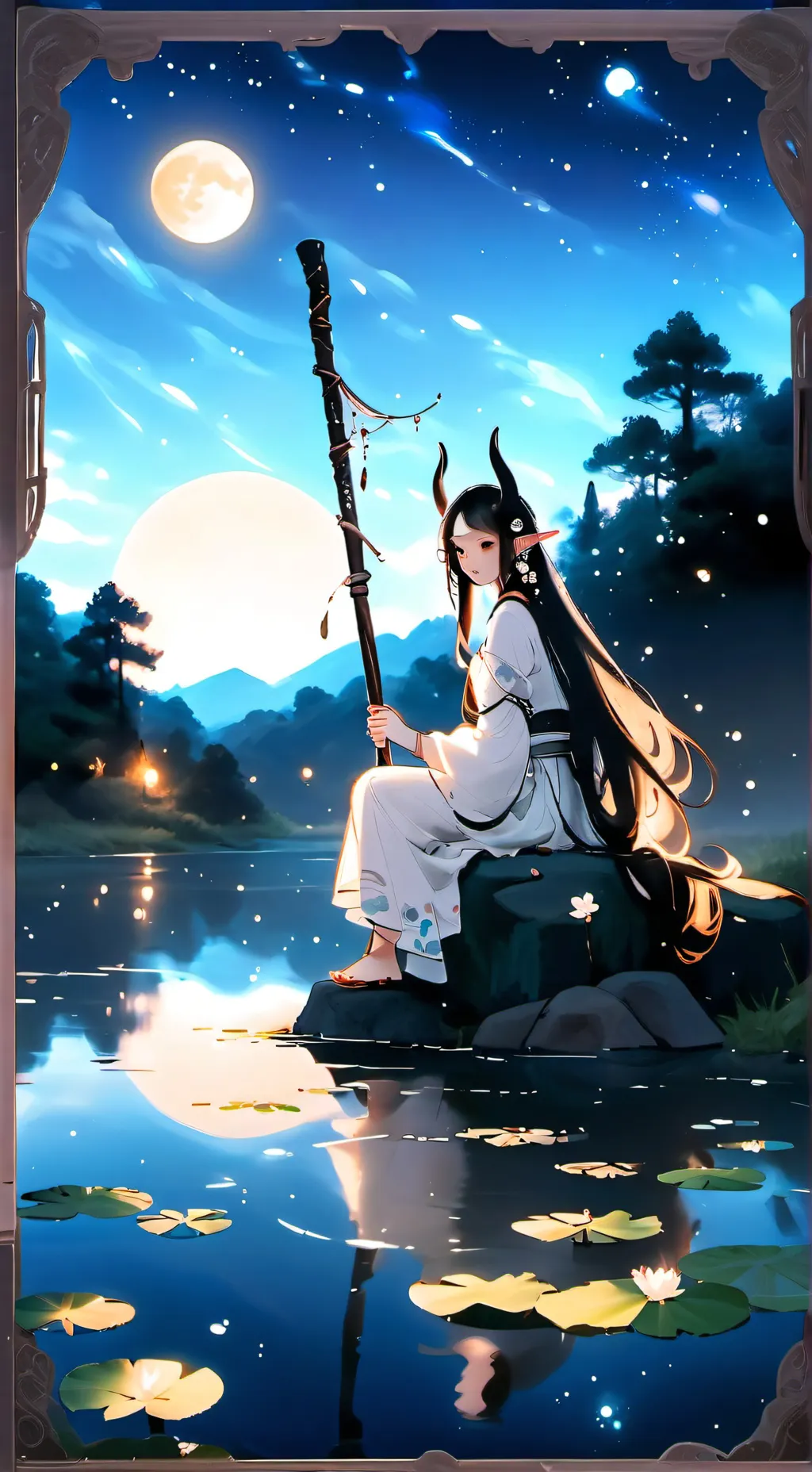 ai character: Clover background