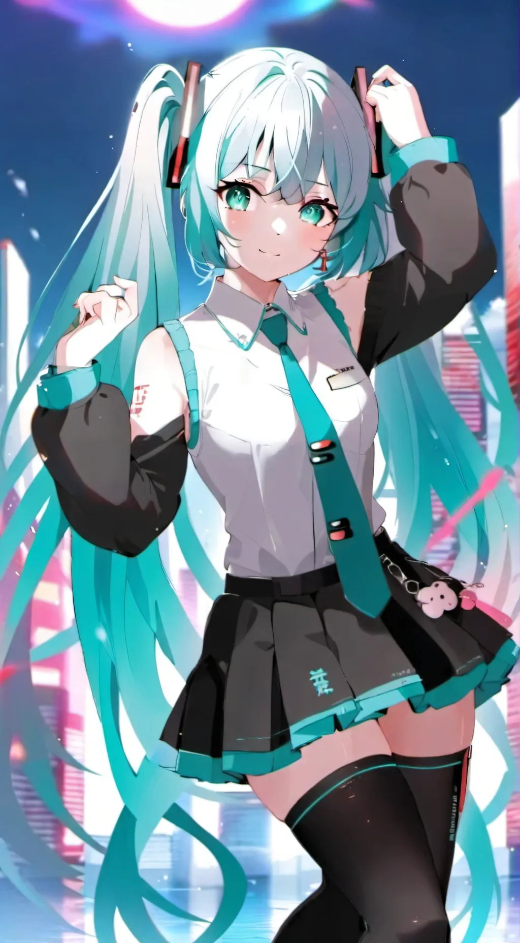 ai character: Hatsune Miku background