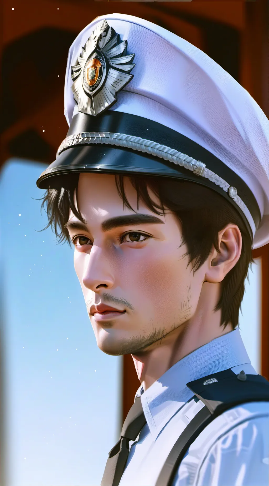 ai character: Police man background