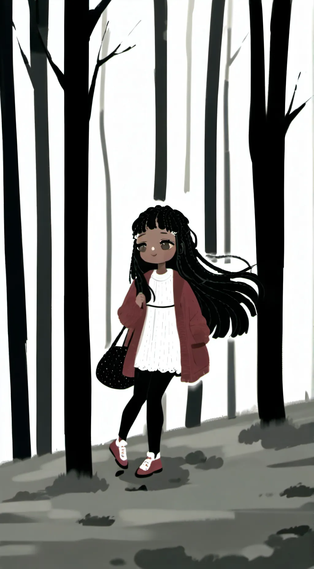 ai character: Melanie  background